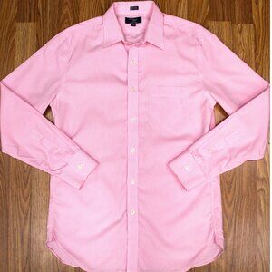 J.CREW THOMPSON REGULAR FIT 100% COTTON SHIRT PINK & WHITE MEDIUM, M